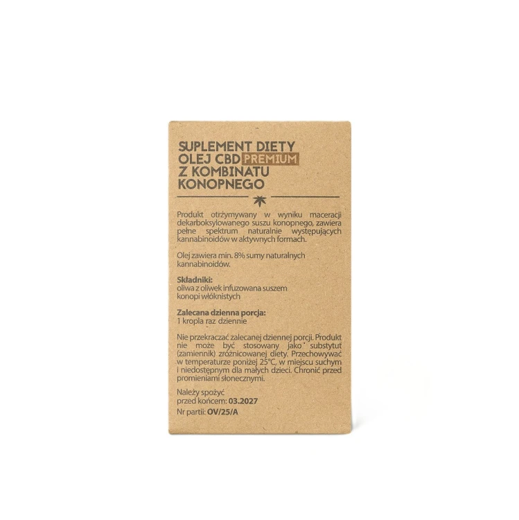 Kombinat Konopny Olej CBD Premium 2000 mg Full Spectrum (30 ml) – Suplement Diety