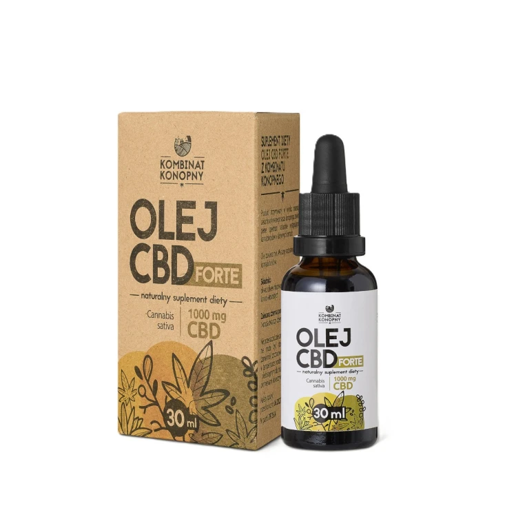 Kombinat Konopny Olej CBD Forte 1000 mg 30 ml – Suplement Diety