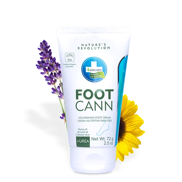 Annabis Footcann Organiczny Krem do Stóp z Mocznikiem 5% i Srebrem Koloidalnym 75 ml.png