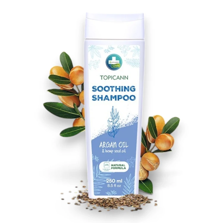 Annabis Topicann 100% Naturalny Szampon Łagodzący do Skóry Wrażliwej i Atopowej 250 ml.jpg