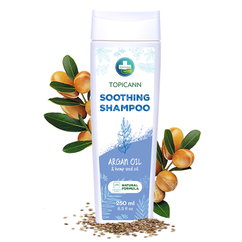Annabis Topicann 100% Naturalny Szampon Łagodzący do Skóry Wrażliwej i Atopowej 250 ml.png