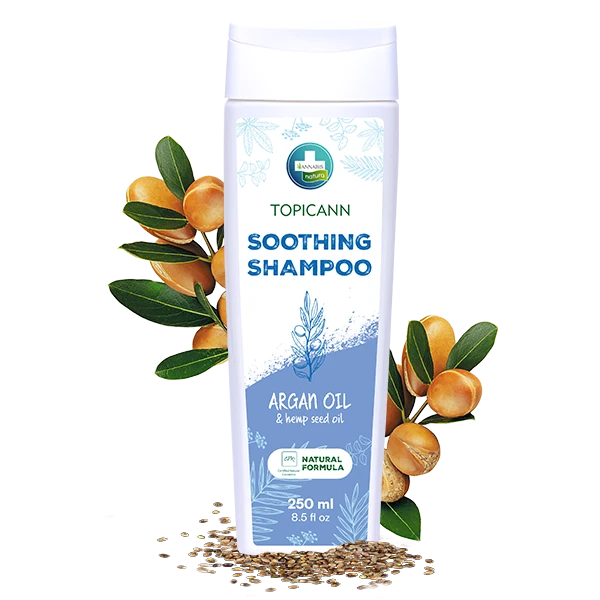 Annabis Topicann 100% Naturalny Szampon Łagodzący do Skóry Wrażliwej i Atopowej 250 ml.png