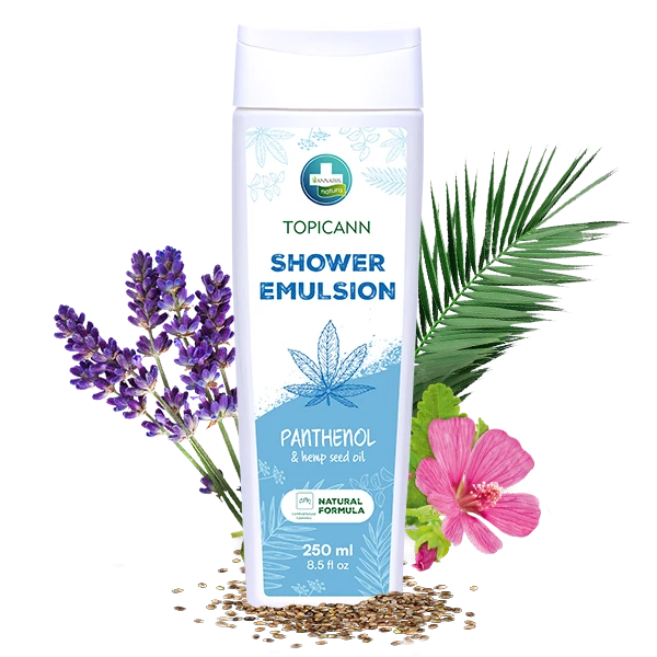 Annabis Topicann – 100% Naturalna Emulsja pod Prysznic do Skóry Atopowej i Wrażliwej (250 ml).png