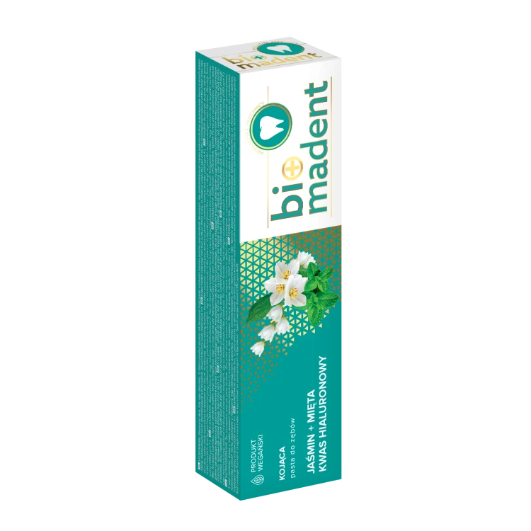 BIO MADENT Naturalna pasta do zębów Jaśmin + Mięta + Kwas hialuronowy 100 ml