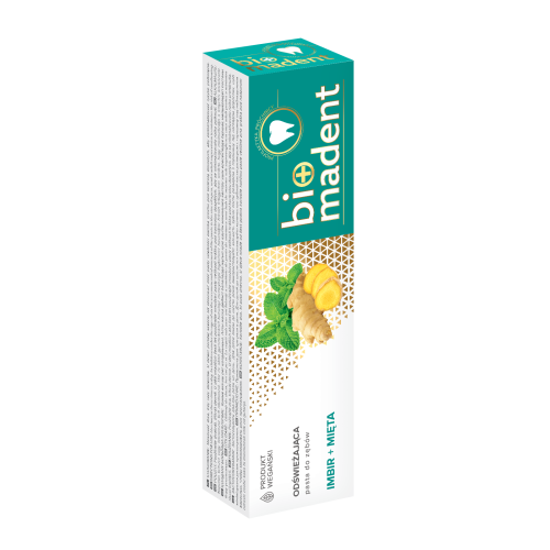 BIO MADENT Odświeżająca pasta do zębów Imbir + Mięta 100 ml