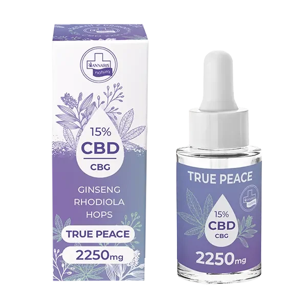Annabis Krople CBD/CBG POHODA 15% Adaptogenna Synergia dla Umysłu i Ciała 15 ml