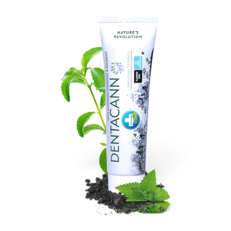 Annabis Dentacann Naturalna konopna pasta do zębów z aktywnym węglem i Kalidentem 100 g