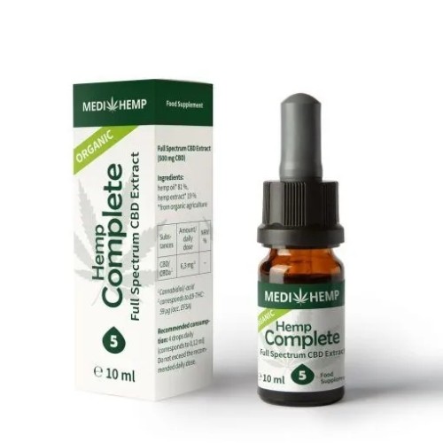 Medihemp 5 Complete Naturalny olejek CBD/CBDa BIO Full Spectrum 10 ml