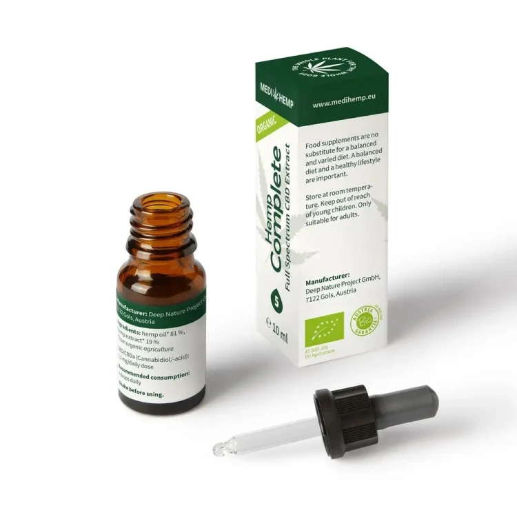 Medihemp 5 Complete Naturalny olejek CBD/CBDa BIO Full Spectrum 10 ml