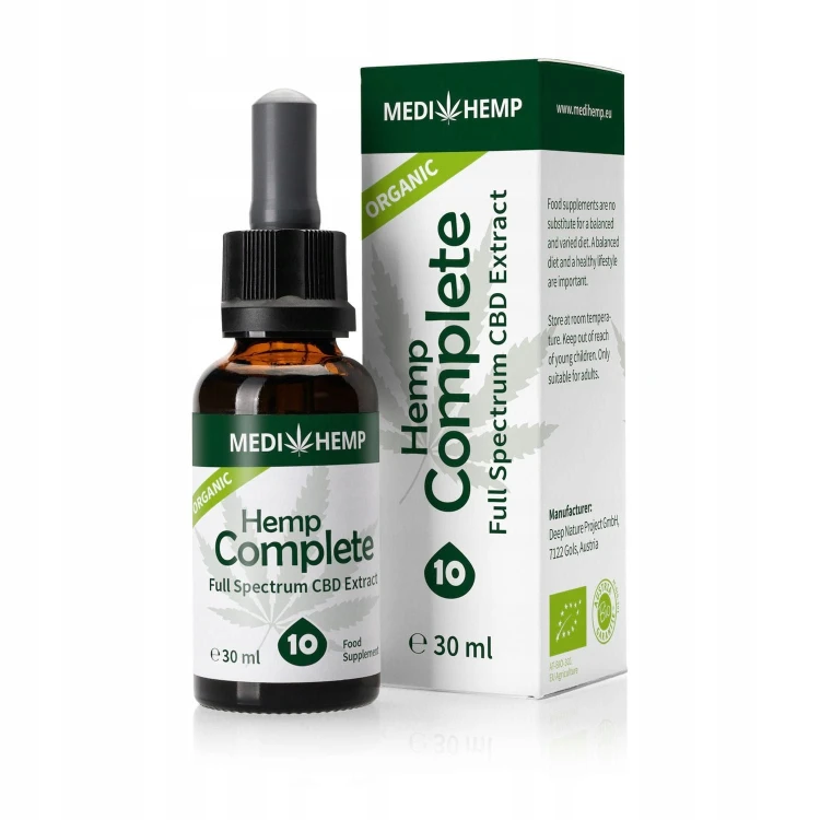 Medihemp 10 Complete Naturalny olejek CBD/CBDa 30 ml BIO Full Spectrum