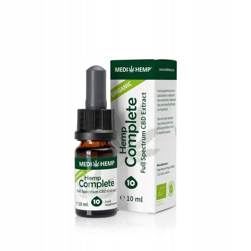 Medihemp 10 Complete Naturalny olejek CBD/CBDa 10 ml BIO Full Spectrum
