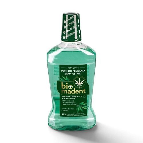 BIO MADENT Konopny płyn do płukania jamy ustnej z CBD 500 ml