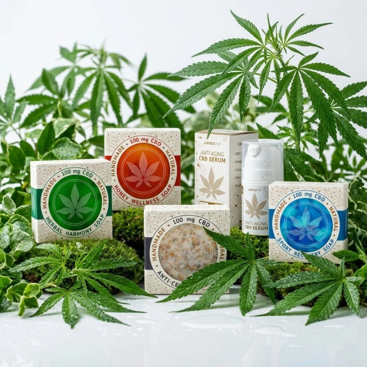 CANNALINE CBD Anti-Aging Serum z kawiorem i olejem konopnym 50 ml