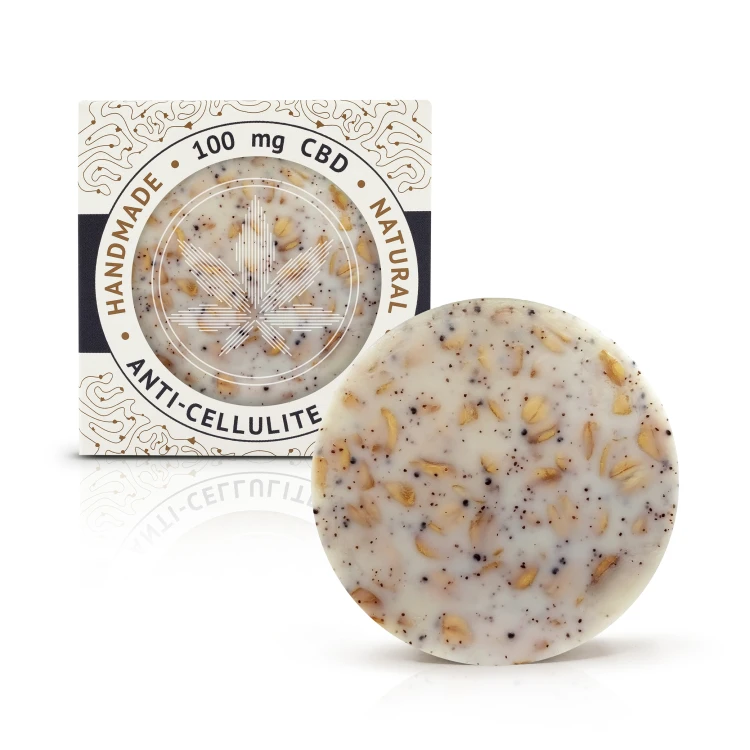 CANNALINE Ręcznie robione mydło konopne z CBD Anti-Cellulite 110 g