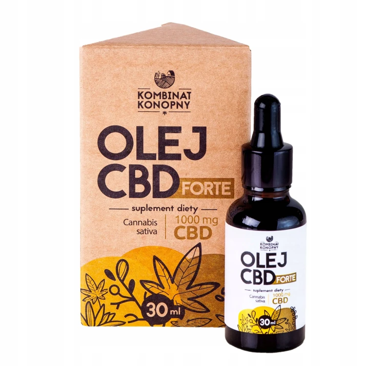 Kombinat Konopny Olej CBD Forte 1000 mg 30 ml – Suplement Diety