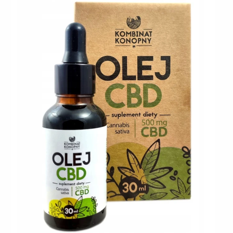 Kombinat Konopny Olej CBD 500 mg 30 ml Suplement Diety