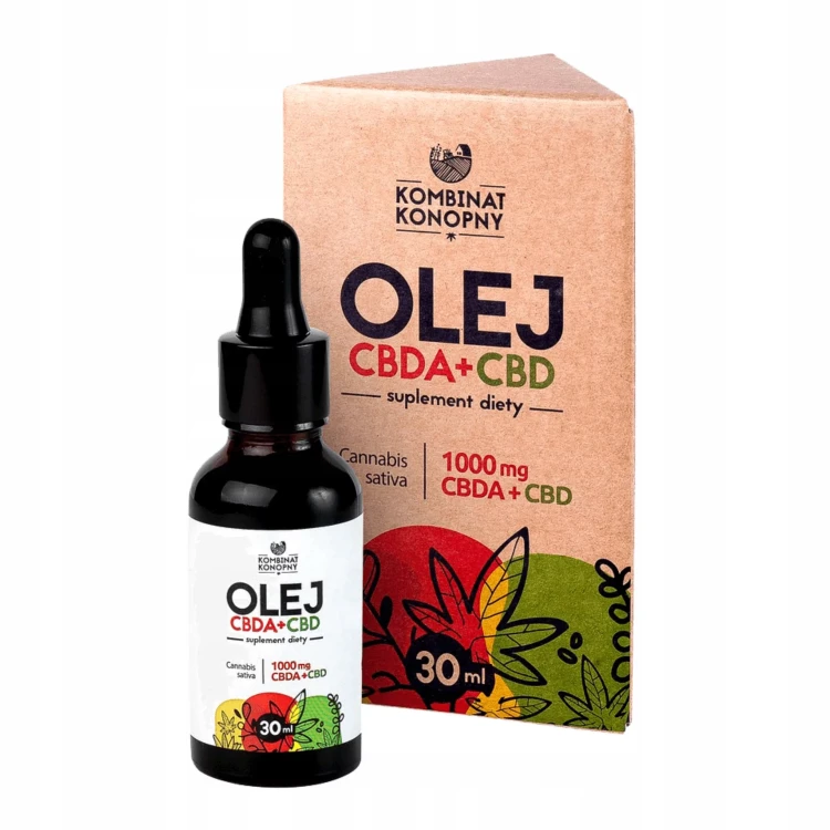 Kombinat Konopny Olej CBDA+CBD RAW 1000 mg 30 ml - Suplement Diety