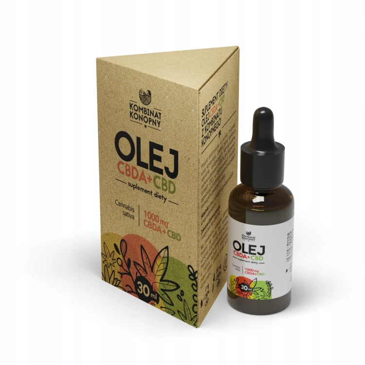 Kombinat Konopny Olej CBDA+CBD RAW 1000 mg 30 ml - Suplement Diety
