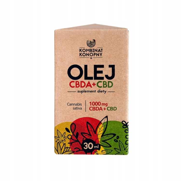 Kombinat Konopny Olej CBDA+CBD RAW 1000 mg 30 ml - Suplement Diety